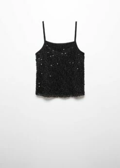 Top Sequins Fines Bretelles 15 Top Sequins Fines Bretelles -Promos Mango Boutique 57098274 99 B
