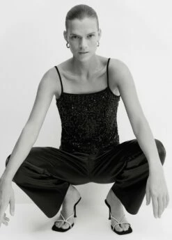 Top Sequins Fines Bretelles 13 Top Sequins Fines Bretelles -Promos Mango Boutique 57098274 99 D2