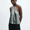 Top Halter Métallisé -Promos Mango Boutique 57099088 PL
