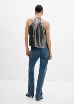Top Halter Métallisé -Promos Mango Boutique 57099088 PL R