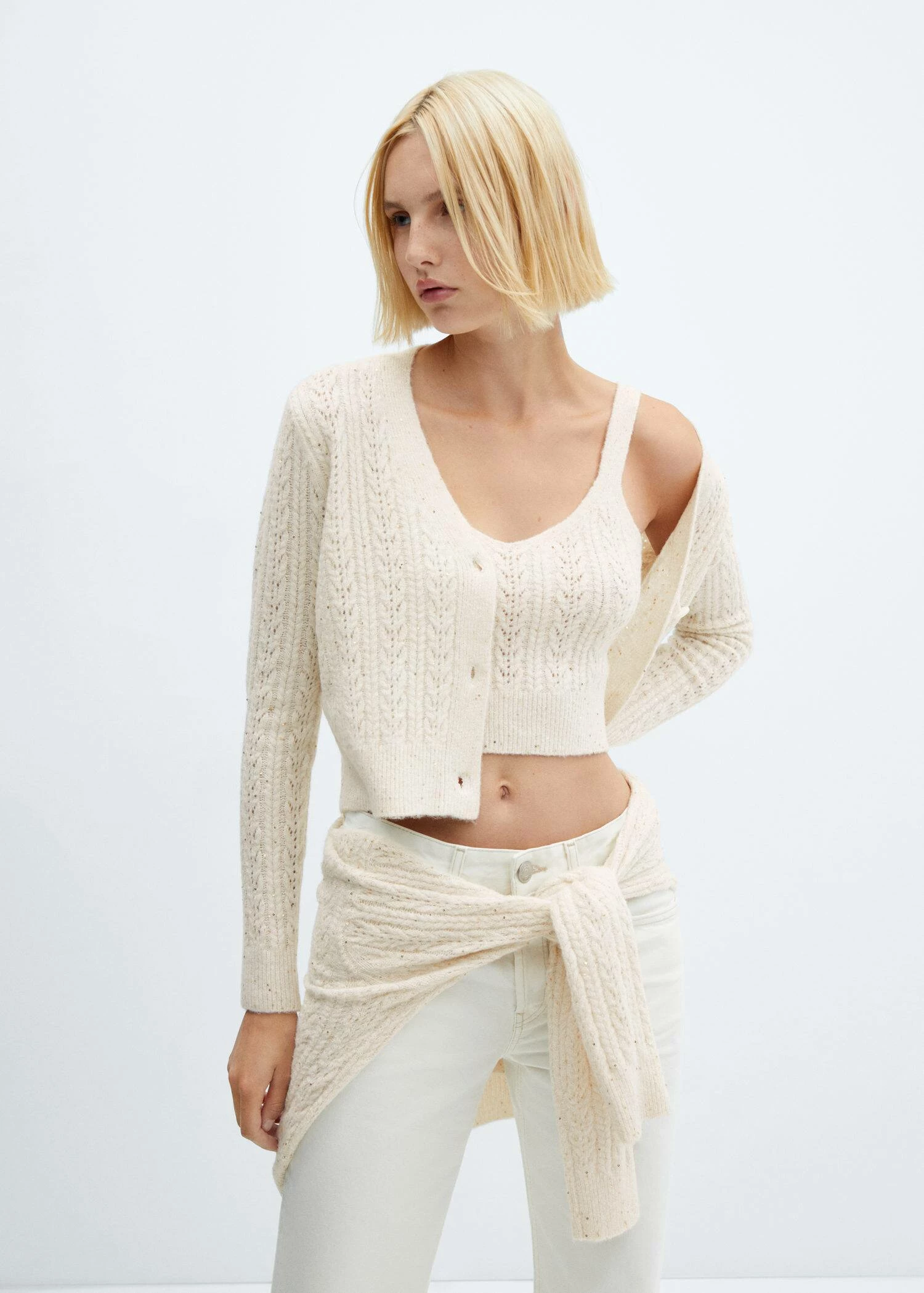 Top Maille Détail Sequins 3 Top Maille Détail Sequins