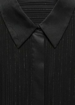 Chemise Fil Métallisé -Promos Mango Boutique 57099107 99 D8
