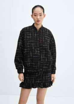 Jupe Tweed Volantée -Promos Mango Boutique 57099219 99 D1